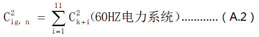 60Hz电力系统间谐波组有效值推算公式