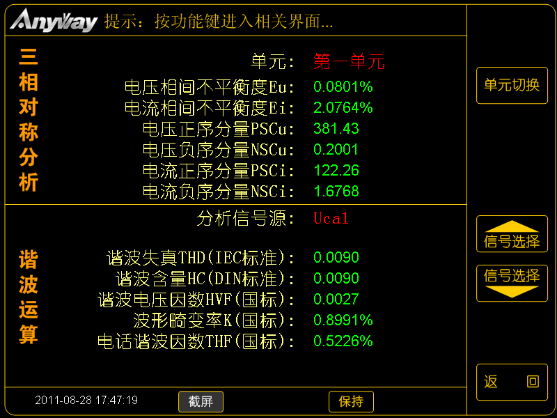 WP4000变频功率分析仪的电能质量分析有关职能