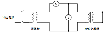 单相变压器短路试验道理图 单相变压器短路试验道理图