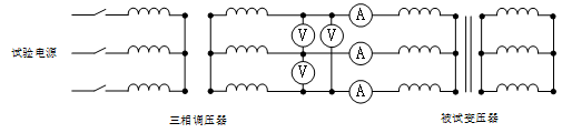 三相变压器短路试验道理图 三相变压器短路试验道理图