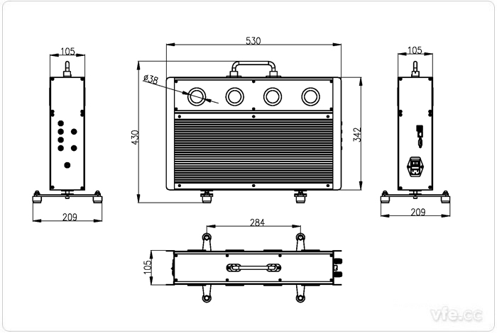 EV3000新能源汽车驱动系统一体化综合测试仪尺寸图 EV3000新能源汽车驱动系统一体化综合测试仪尺寸图