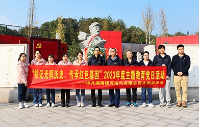 “铭刻鲜丽汗青，，，，，，，，传承红色基因”主题教育 ——东升国际官网电气党日活动